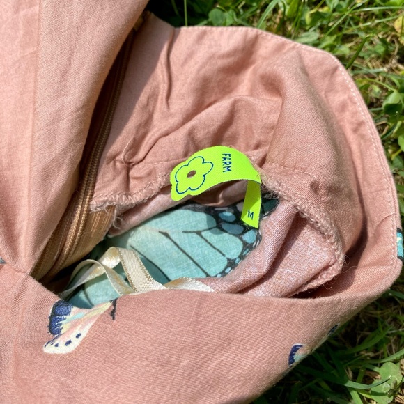 FARM RIO cut out tie back butterfly mini dress size medium. - Picture 7 of 7